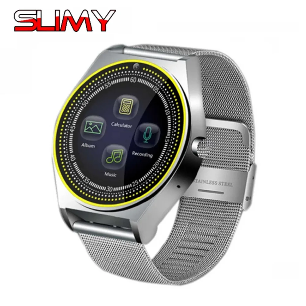 

Slimy Bluetooth Smart Watch Smartwatch Android Phone Call Relogio Support 2G SIM TF Card Camera for IPhone Samsung HUAWEI PK V8