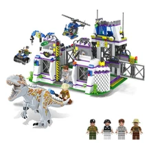 TS8000 Jurassic Dinosaur World Building Block Violent Brutal Dinosaur bricks Toys Compatible 75930 children Toys Gifts new jurassic dilophosaurus flee dinosaur world lepins building block figures motorcycle base bricks educational toys for gifts