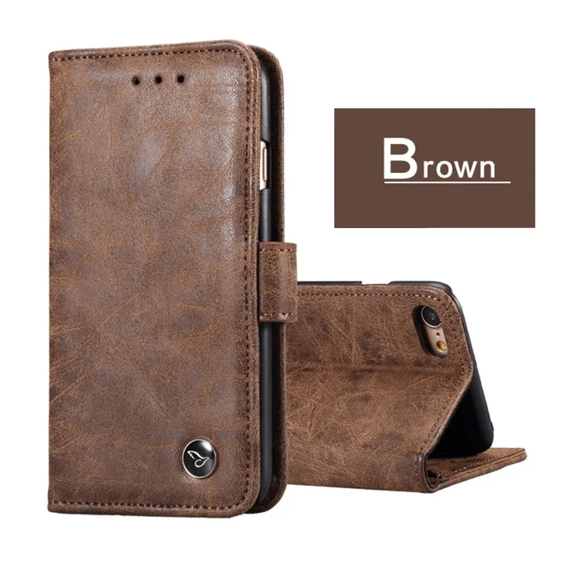 

Genuine Leather Wallet Case for Iphone XS X MAX 8 7 6 Plus for Iphone 5S 5 SE Luxury Matte Card Slot Stand Cover Leather Case