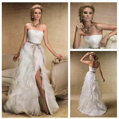 2014 Top Fasion Sweetheart Reference Images Zipper Beading Beautiful A-line Without Train New Arrival Wedding Dress Bridal Gowns | Свадьбы и