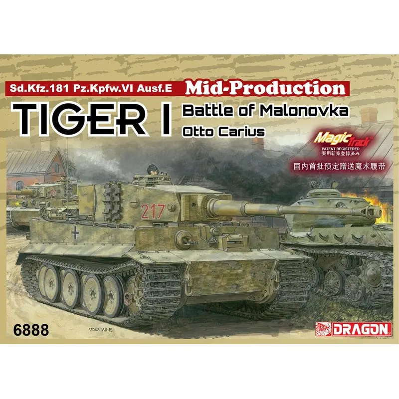 Pz.Kpfw VI Ausf.E Sd.Kfz.181 Wittmann/'s Last Tiger 1:35 Model Kit Dragon 6800