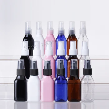 

50ml X 30pcs colored Fine sprayer pump empty plastic bottles, 1.7oz plastic perfume spray pump bottles liquid medicine sprayer