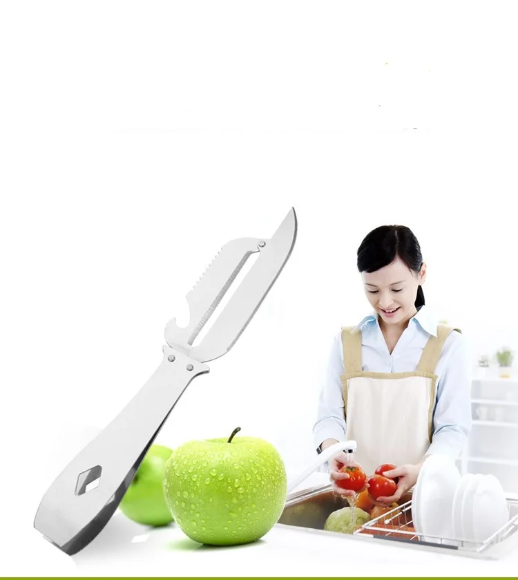 

1PC multi-function stainless steel Peeler Fruit Vegetable Tools fish scales Cooking Tools Kitchen Accessories Gadgets KX 198