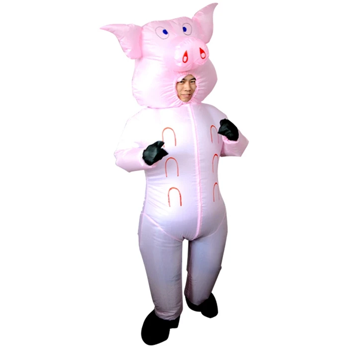 déguisement cochon gonflable