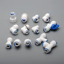 

3/8 OD PE tube to tube/Internal and external thread Quick Connector Aquarium Water Filter RO filter reverse osmosis system