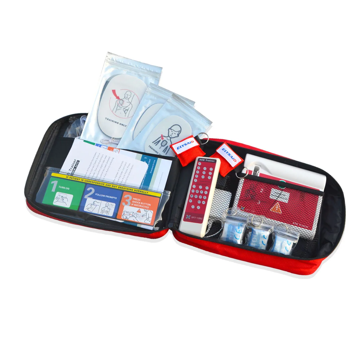 Dispositivo de Treinamento de Primeiros Socorros + Máscara do Cpr Francês Inglês Desfibrilador Externo Automático Trainer Ressuscitação Cardiopulmonar & Aed 12 Online shopping