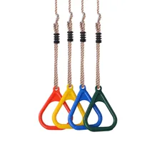 Пластиковые гимнастические кольца детские для кроссфита фитнеса и спортзала кольца для подтягиваний ИБП Дети Мышцы кистевой эспандер с пряжкой ремни 1 пара