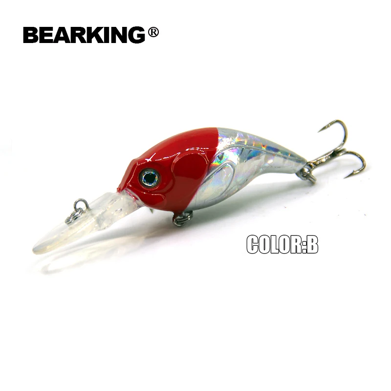 Bearking 5pcs/lot,Hot model,A+ fishing lures,crank 76mm,8.5g dive 2m floating.each lot 5pcs,free shipping