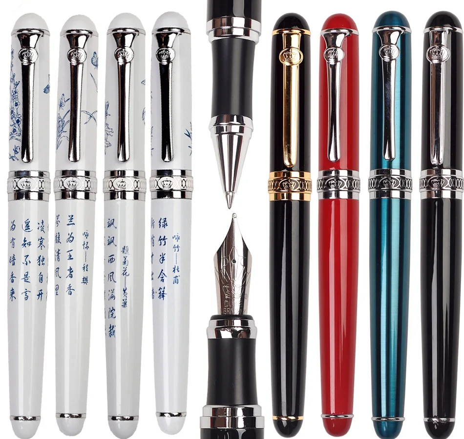 

Fountain Pen or Gel RollerBall pen 8 colors to choose DUKE D2 offece and school stationery The best gift set Free Shipping