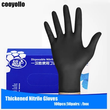 

100Pcs/Box Thickened Disposable Tattoo Nitrile Gloves Sterilized High Elasticity Non-toxic Makeup Medical Supplies Accessories