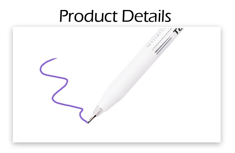 10pcs tattoo skin marker surgical permanent makeup eyebrow marker pen With Measuring Ruler Microblading Positioning Tool 3