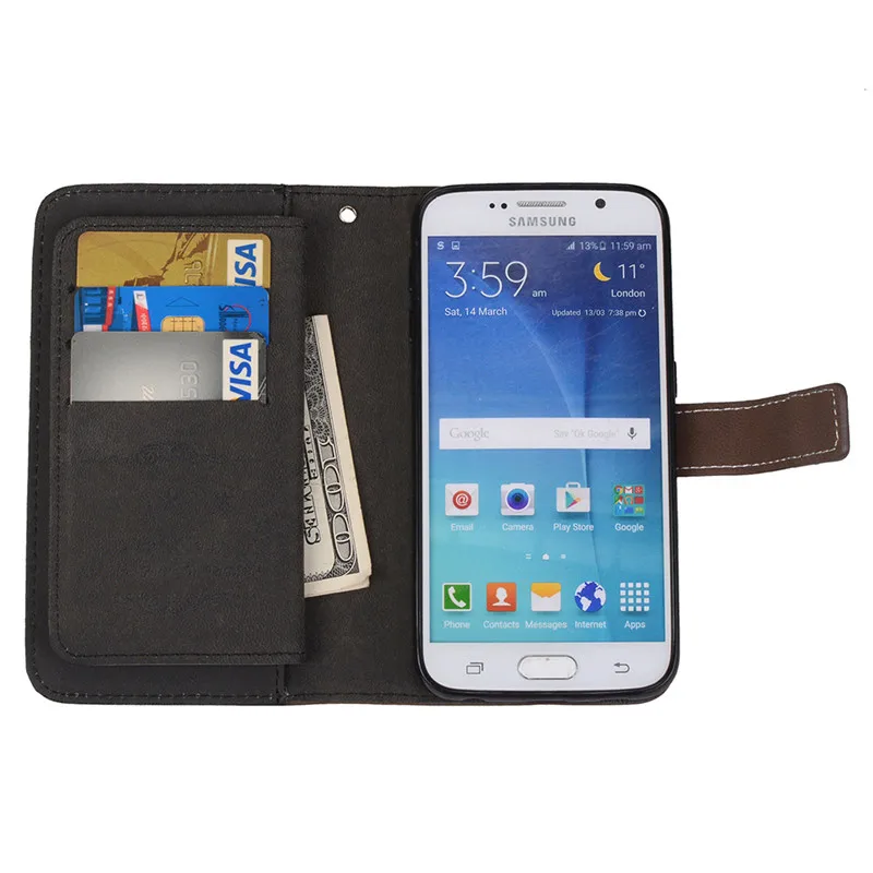 Luxury Wallet Case sFor Samsung Galaxy Multifunction Nine cards Case Flip Leather Phone Coque Cover sFor Samsung Galaxy Case3