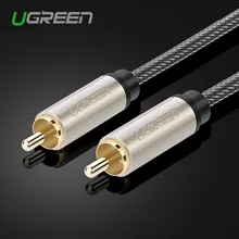 Ugreen RCA to RCA Male to Male Stereo Audio Cable Nylon Braided 3m 5m 10m Coaxial Cable RCA Video Cable for TV Amplifier Home