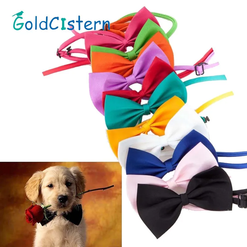 Wholesale Dog Ties font b Pet b font Grooming Accessories Rabbit Cat Dogs Bow Tie Adjustable