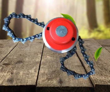 

Power Grass Trimmer Head Steel Chain Saw Links Easy Cutting for Brush Cutter,Auto bump feed head Garden Reapir Tools Parts