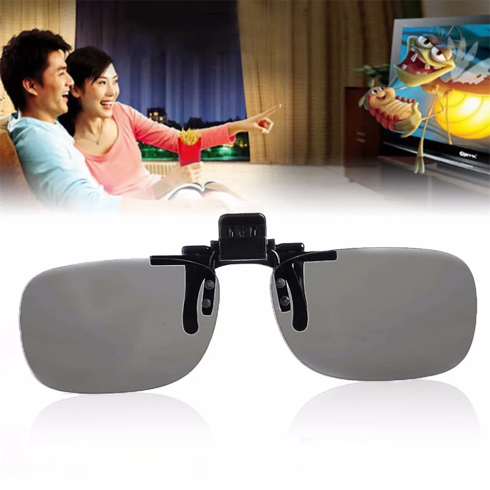 1 Pair Clip On Type Passive Circular Polarized 3D Glasses Clips for 3D TV Movie 1 Pair Clip On Type Passive Circular Polarized 3D Glasses Clips for 3D TV Movie