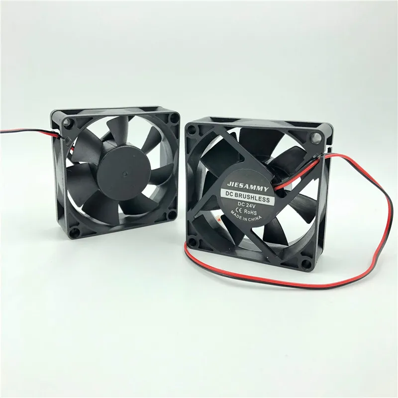 

TWO BALL bearing 70 x 25mm PC fan 5V 12V 24V USB high speed 3200RPM BEST Silent 70mm Computer exhaust fan CPU heatsink