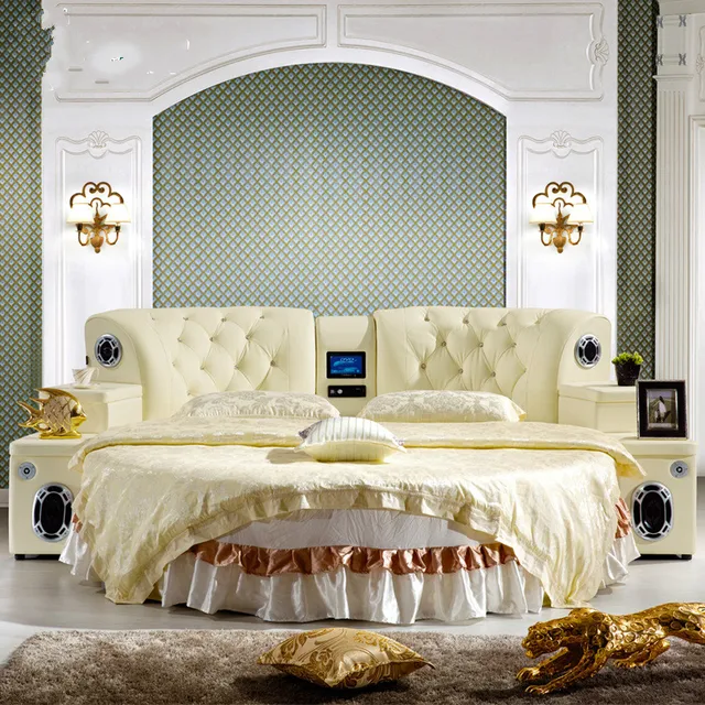 Special Offers Hot sale high quality comfortable bed room bedroom furniture round bed double bed cama quarto letto yatak odasi mobilya totoro Special Offers Hot sale high quality comfortable bed room bedroom furniture round bed double bed cama quarto letto yatak odasi mobilya totoro