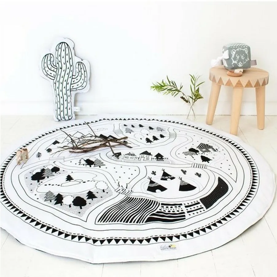 

Children Toys Organizer Bag Kids Drawstring Play Mats Floor Rug Camping Organizer Carpet Bags Accessories Supplies