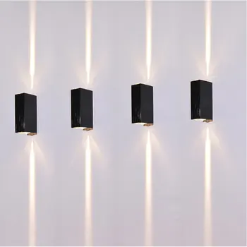 

Liupurhome 6W COB Outdoor LED Wall Lamp Waterproof Aluminum Wall Lights Up and Down Dual Head Garden Corridor Outdoor Sconce MYC