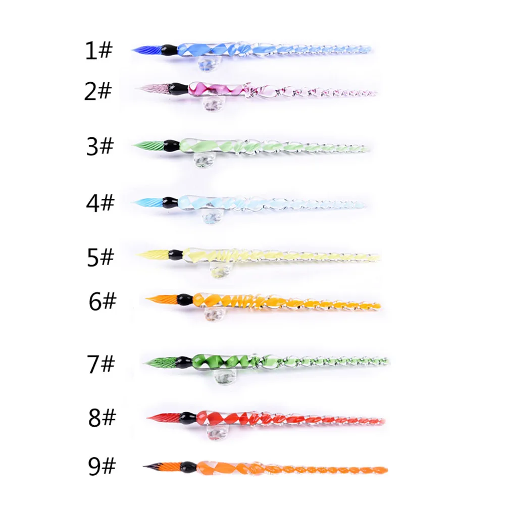 Glass Signature Pen Dip Pen Fountain Pens Crystal Dip Sign pen business pen gift office Supply school Stationery