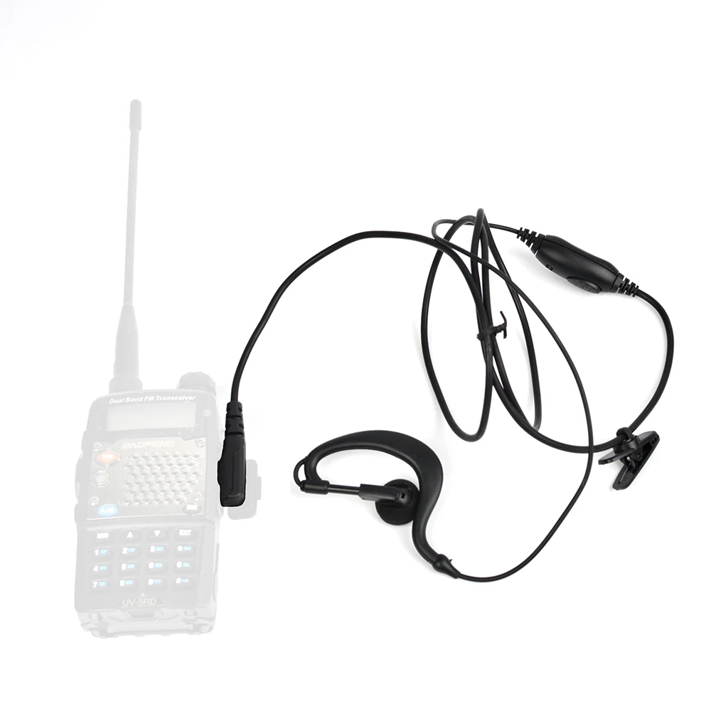 HYS Baofeng аксессуары 2 Pin Динамик PTT гарнитуры для UV5R UV5RA UV5RB UV5RC UV5RE + радиолюбителей