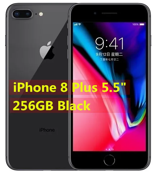 Мобильный телефон Apple iPhone 8 8 P 8 Plus 64 Гб/256 ГБ Hexa core 3D Touch ID LTE wifi 12.0MP 4," /5,5" отпечаток пальца - Цвет: iPhone8P 256GB Black