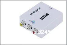HD Full 1080p to CVBS Signal for VHS VCR DVD record New Mini Video Box L/R Adapter Hdmi av converter rca fpv set tv mini hdmi2av