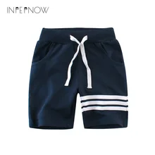 INPEPNOW, коллекция года, летняя детская одежда шорты для мальчиков повседневные спортивные шорты для маленьких девочек и мальчиков, свободные пляжные шорты DK-CZX23