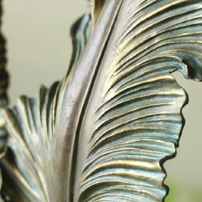 Home villa club leaf sculpture (6)