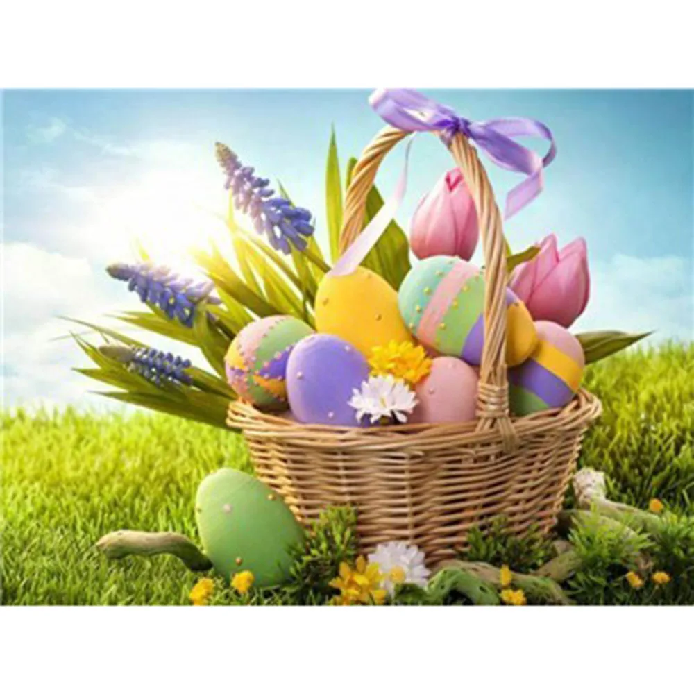 

Diamond Painting Easter Egg Diamond Embroidery Cartoon Home Decoration Full Square Drill Picture Rhinestone Mosaic Cross Stitch