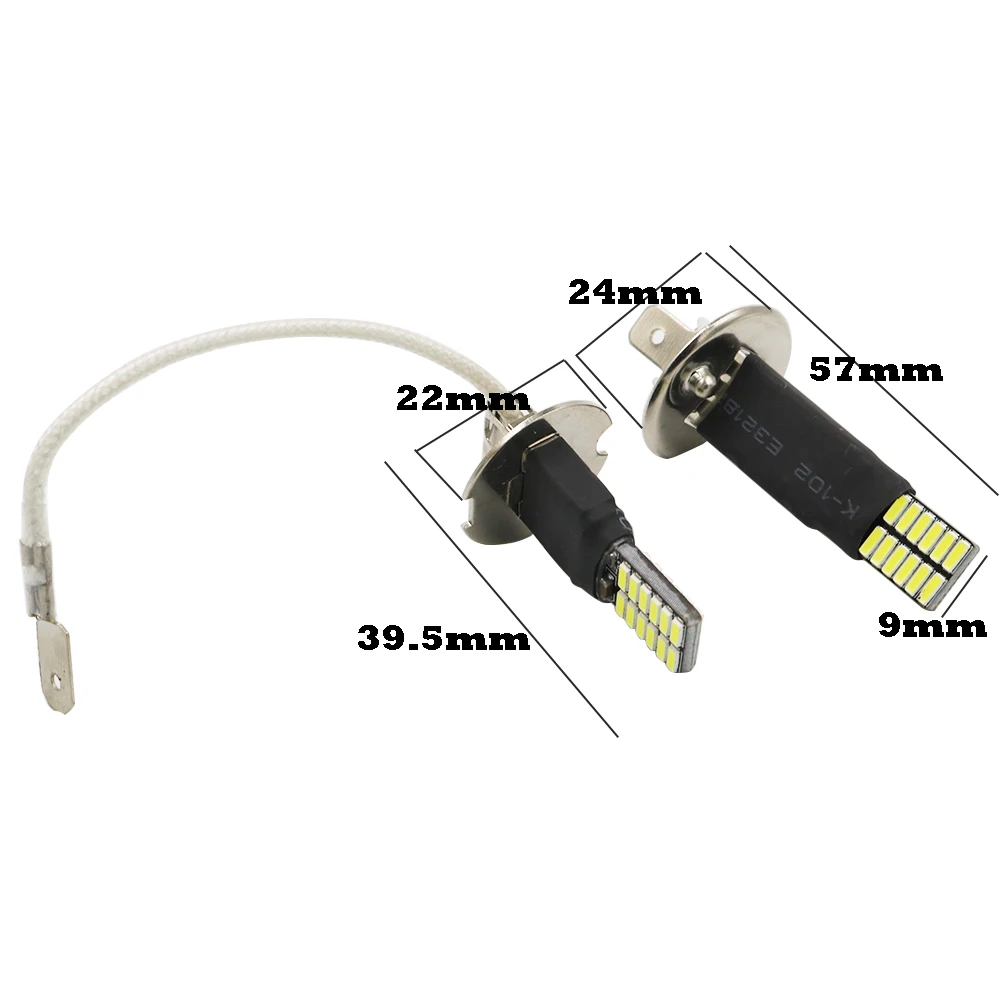 YSY 4X H1 H3 Автомобильные противотуманные фары 4014 SMD Автомобильная лампа 24