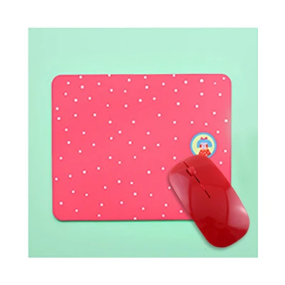 Беспроводной игровой коврик для мыши, комбо, ультра тонкий USB 2,4G приемник, мышь, элегантный милый коврик для мыши, комбо для работы, игровой подарок - Цвет: Red