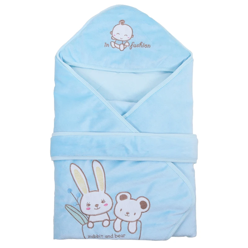 Baby Swaddle Baby Blanket Fleece Envelopes For Newborns Infant Thick