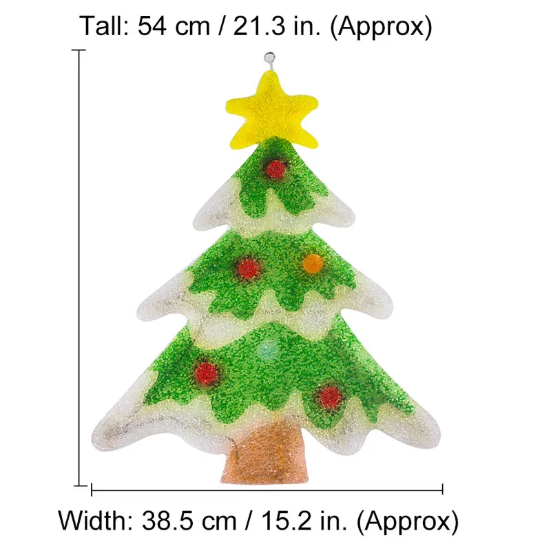 2d christmas tree motif lights 21 3 in tall led decoration xmas 2d christmas tree