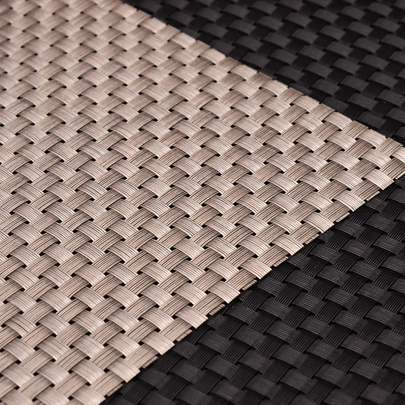 Hot Sale 45*30cm PVC Braided Table Placemats Europe Coffee Cup Pads Kitchen Restaurant Dinner Plate Bowl Spoon Insulation Mats