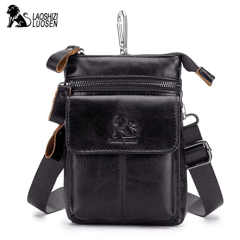 

Men Fashion Crossbody Bags Genuine Cowhide Leather Male Bags Men Business Messenger Bag Travel Shoulder Sling Tote Small Zipper