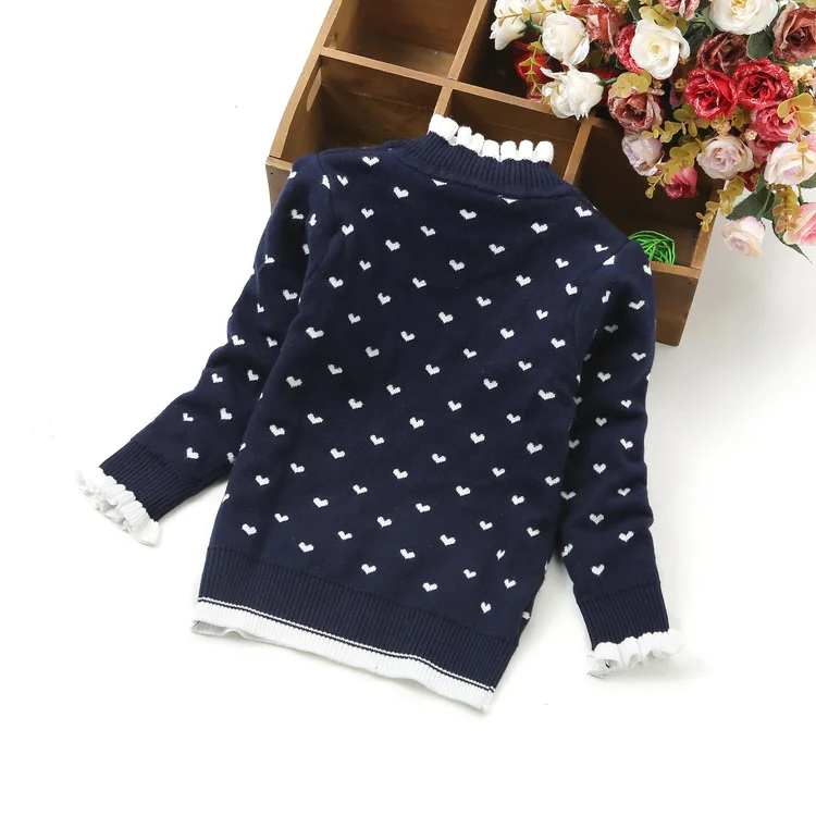 

Girls Sweater New Year Autumn Winter Children Clothing Kids Clothes Cute Bow Knitted Pullovers Baby Girl Clothes 3 Colors 1-14Y