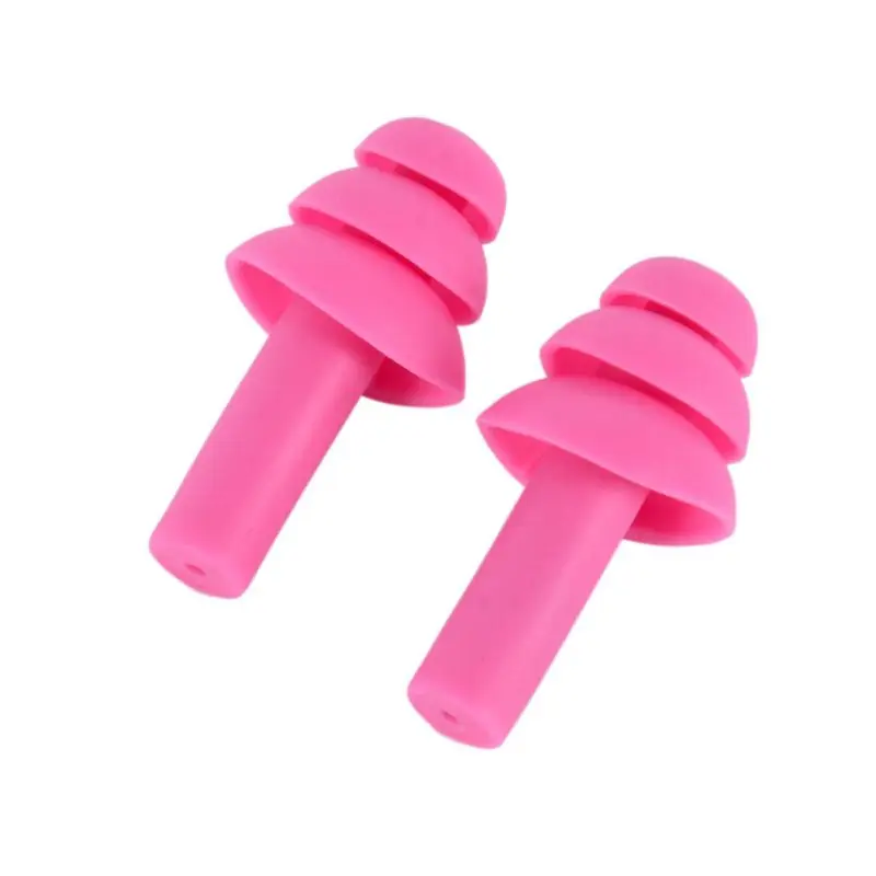

2 Pcs Silicone Silence Ear Plugs Anti Noise Snore Earplugs Comfortable Sound Isolation Earplugs for Camping Sleep