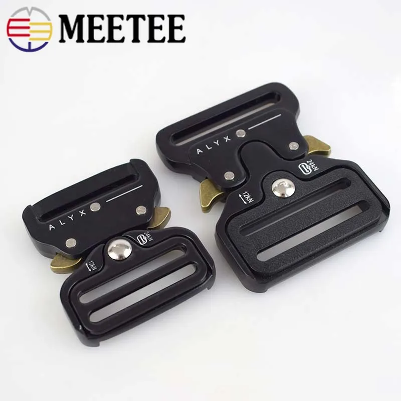 

Meetee 38/45MM Webbing Metal Bag Strap Quick Side Release Buckle Shackle Belt Clip Clasp DIY Bags Clothes Accessories AP646