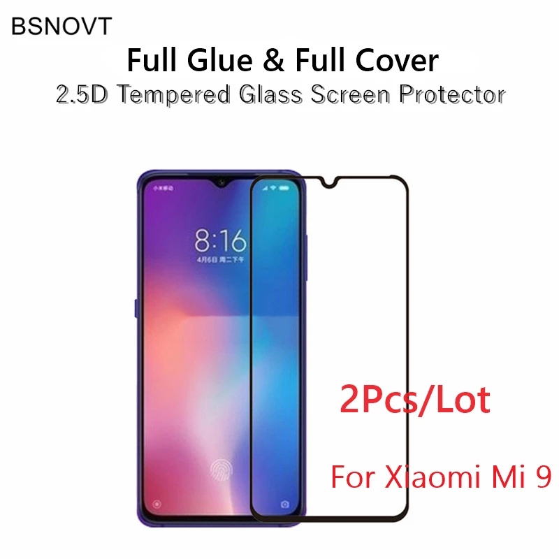 2 шт. стекло для Xiaomi Mi 9 Защитная пленка экрана телефона закаленное SE BSNOVT|Защитные