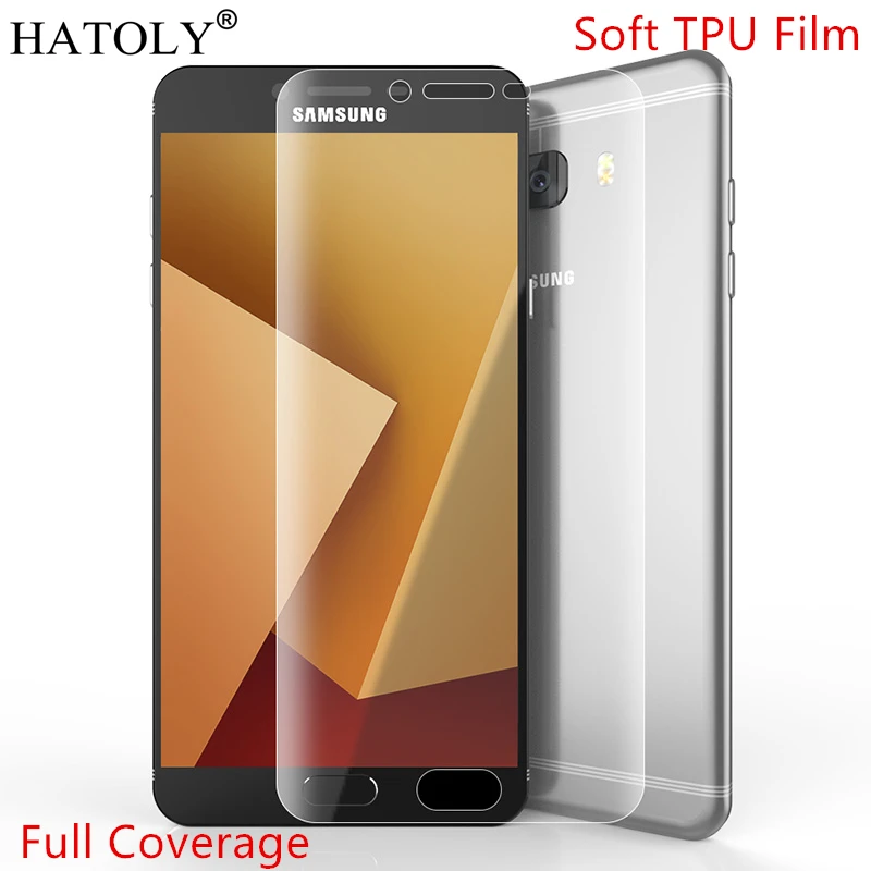 Мягкая нано пленка из ТПУ для samsung Galaxy C9 Pro защитная экрана C9000 полноразмерная не