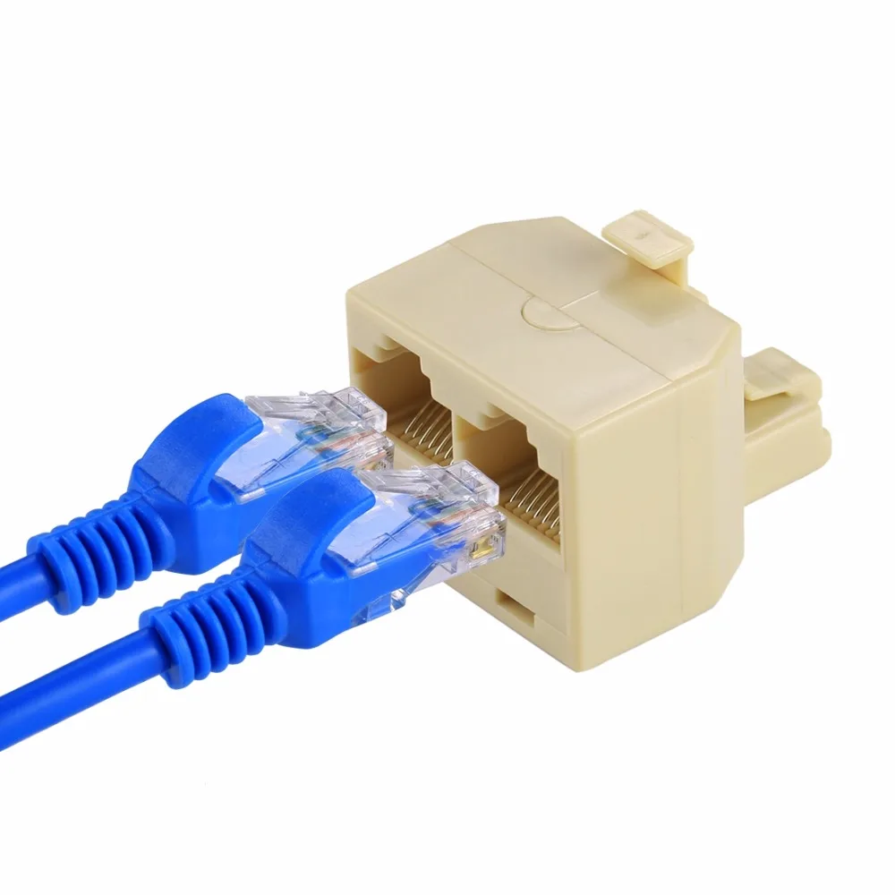Rj45 Dual Ports Lan Connector Network Adapter Pc Hardware Cables & Adapters AliExpress