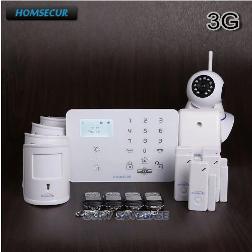 Регулируемое меню HOMSECUR (Pyccknn/FR/DE/ES) Беспроводное и проводное WCDMA/GSM стандартное +