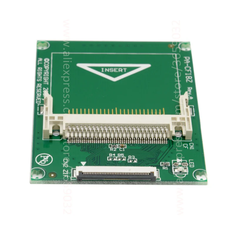

1.8" Compact Flash CF Memory Card to CE Ipod ZIF SSD HDD Adapter Card with 2 Cables