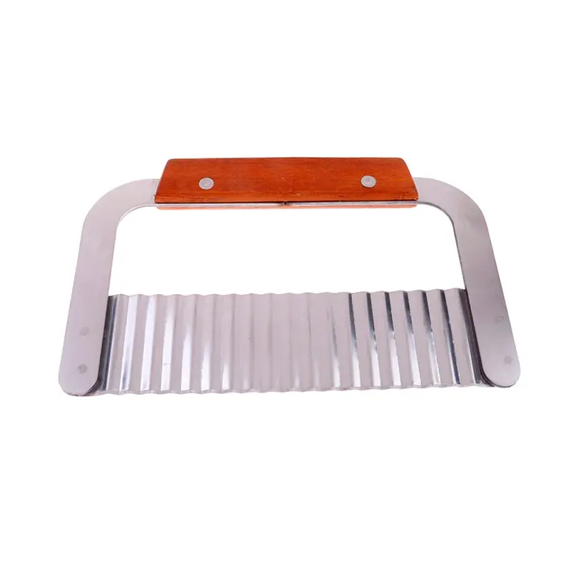 

Kitchen Cooking Tool Stainless Steel Vegetable Fruit Wavy Cutter Potato Cucumber Carrot Waves Cutting Slicer