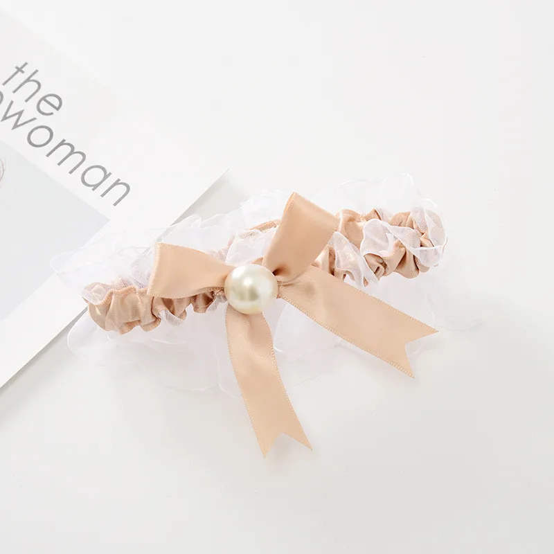 Women's Sexy Lingerie Lace Floral Garter Belt Elastic Legs Ring Harness Wedding Bridal Garter Handmade Bowknot Leg Loop 5 Styles