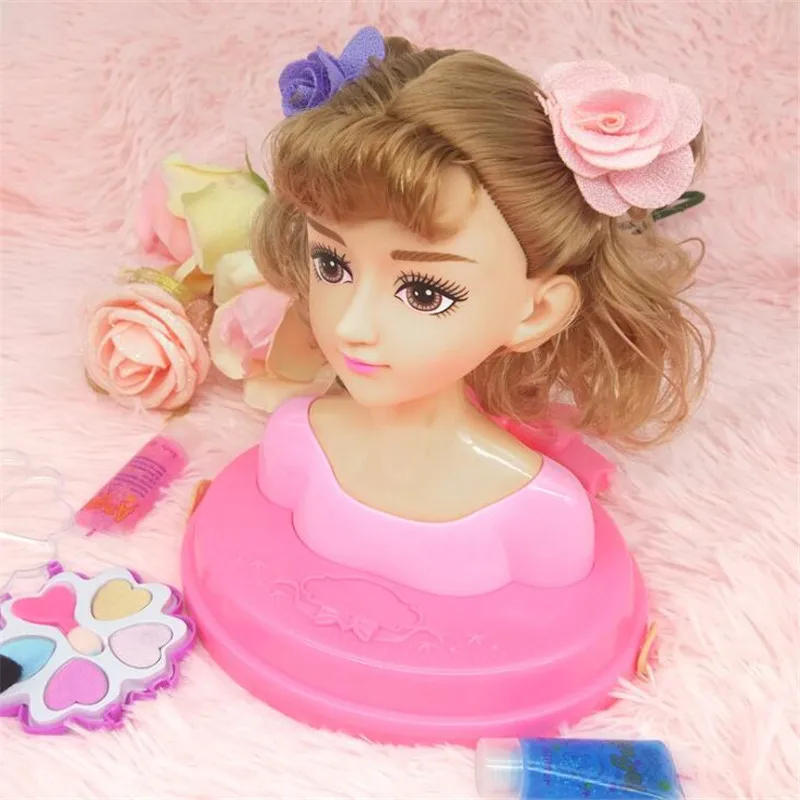 Metade Do Corpo Meninas Maquiagem Penteado Formação Boneca Cosméticos  Cabeça Criança Fingir Jogar Brinquedo Boneca Moda Para A Prática De  Maquiagem Presente - Brinquedos De Moda E Beleza - AliExpress