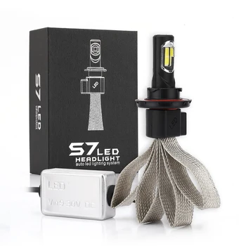 

2 X H13 S7 COB LED Automobiles Headlight Bulb 36W 4000LM DC 9V-30V IP68 Waterproof 6000K Pure White 360 Degree Beam ALL IN ONE