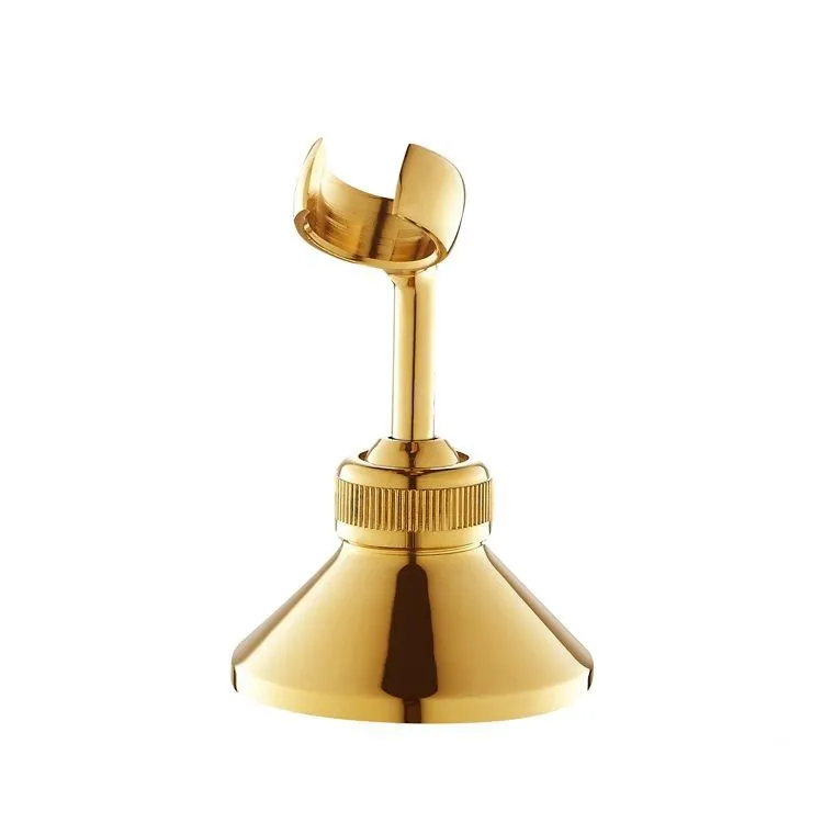 Shower Mounting Brackets Gold Brass Swivel Handheld Shower Holder